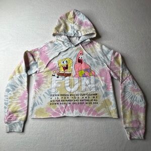 Nickelodeon SpongeBob SquarePants Small Tie Dye Cropped Hoodie Patrick Women